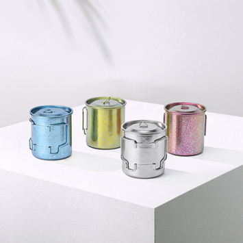 Pure titanium folding cup